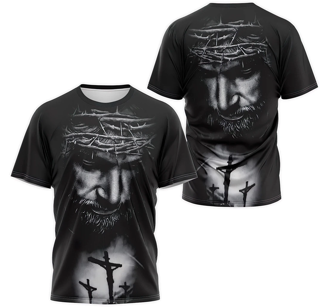T-Shirt, Hoodie - Christ Jesus Cross Red 3D Printed