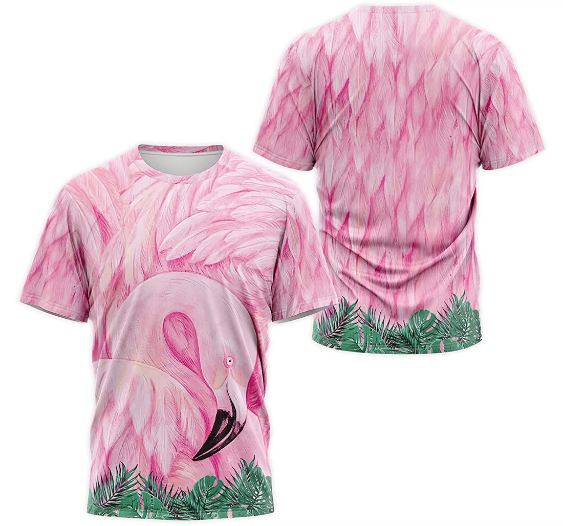 T-Shirt, Hoodie - Flamingo Head Face Feathers 3D Printed