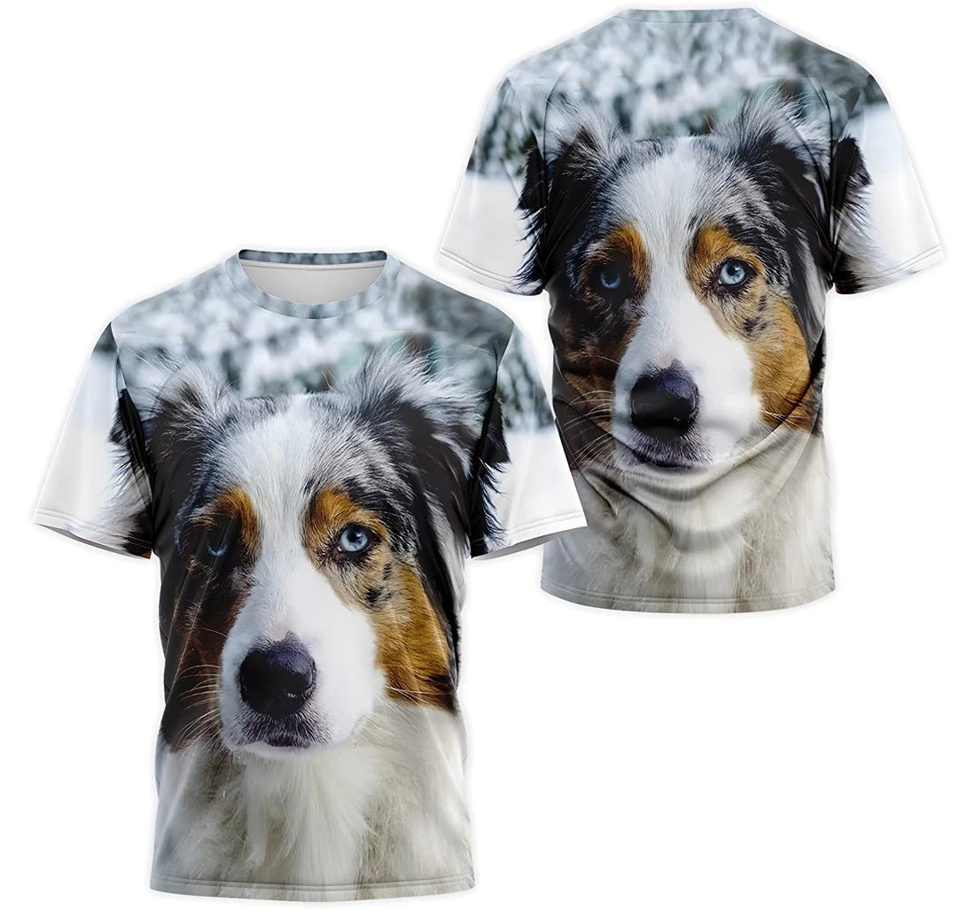 T-Shirt, Hoodie - Australian Shepherd Dog 3D Printed