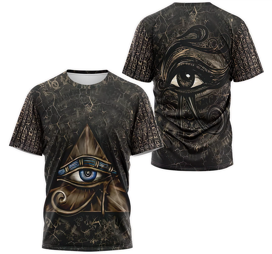 T-Shirt, Hoodie - The Eyes Of Horus In Pyramid Ancient Egypt 3D Printed