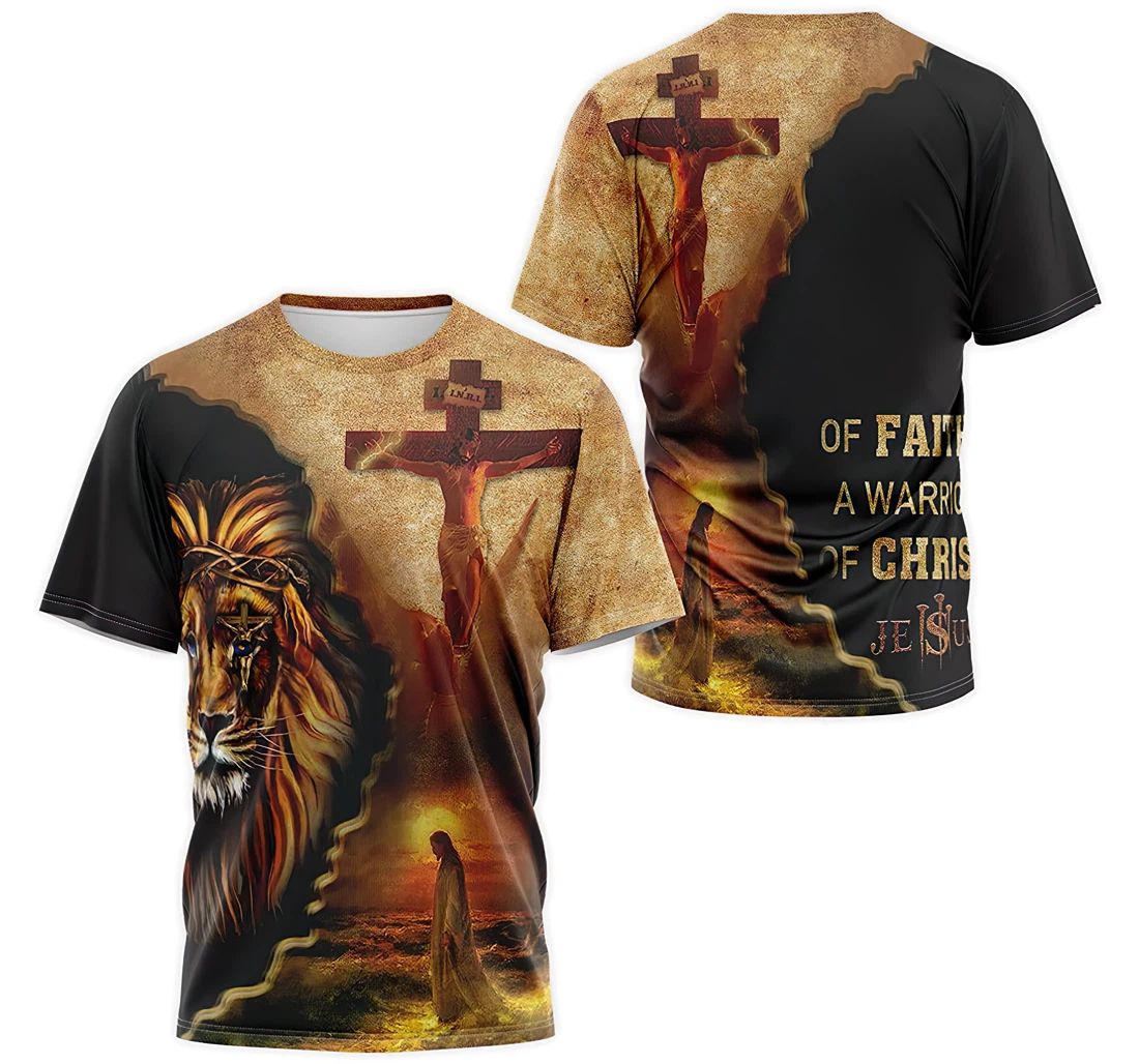 T-Shirt, Hoodie - Of Faith A Warrior Of Christ Jesus 3D Printed