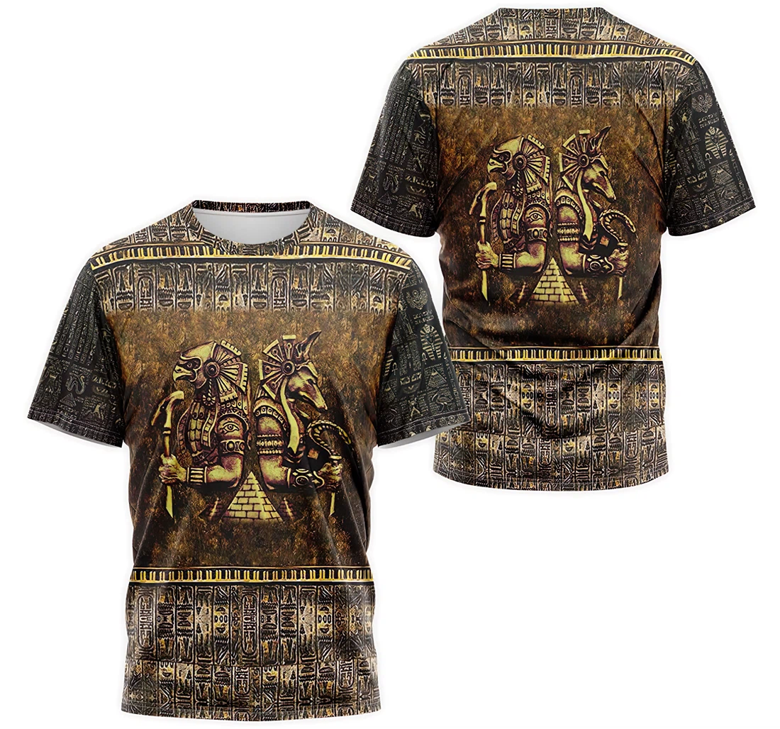 T-Shirt, Hoodie - Horus & Anubis Pyramid Catacomb Ancient Egyptian 3D Printed