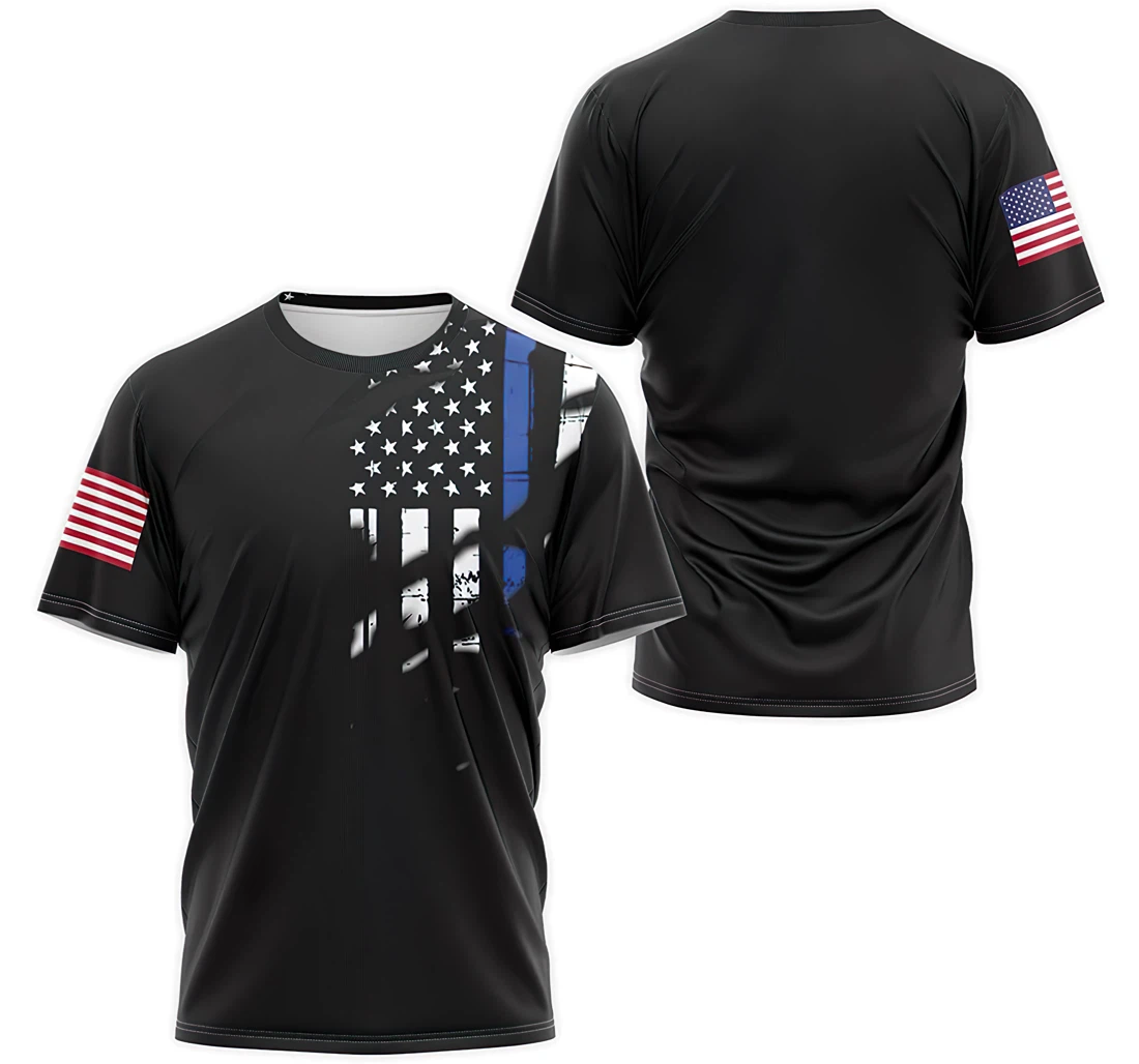 T-Shirt, Hoodie - National American Flag 3D Printed