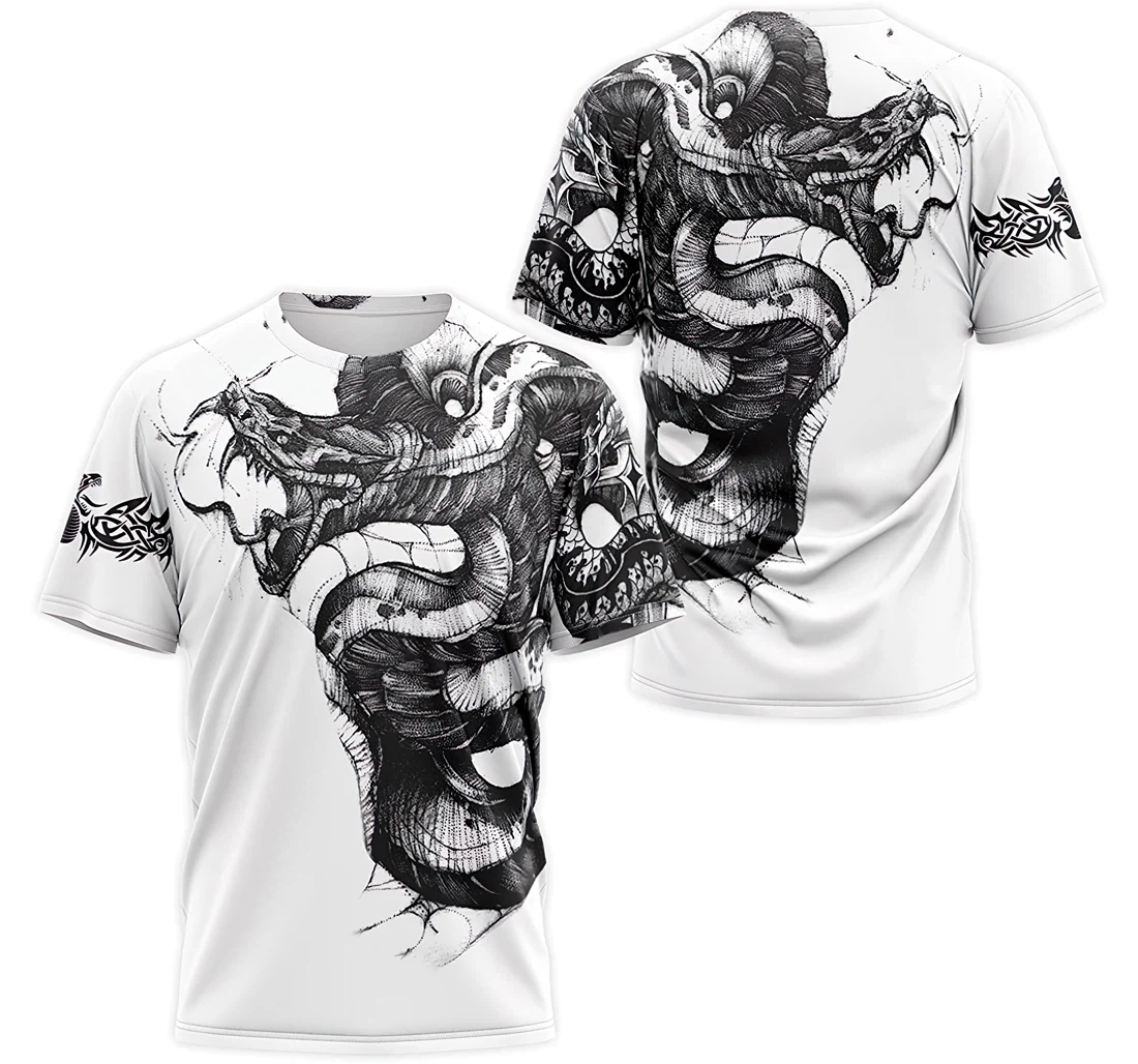 T-Shirt, Hoodie - Snake Demon Tattoo 3D Printed