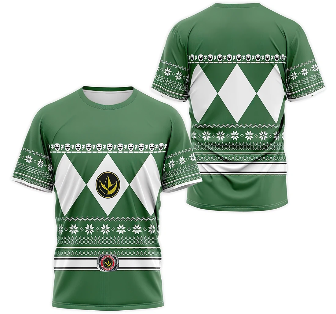 T-Shirt, Hoodie - Green Ranger Cosplay Costume 3D Printed