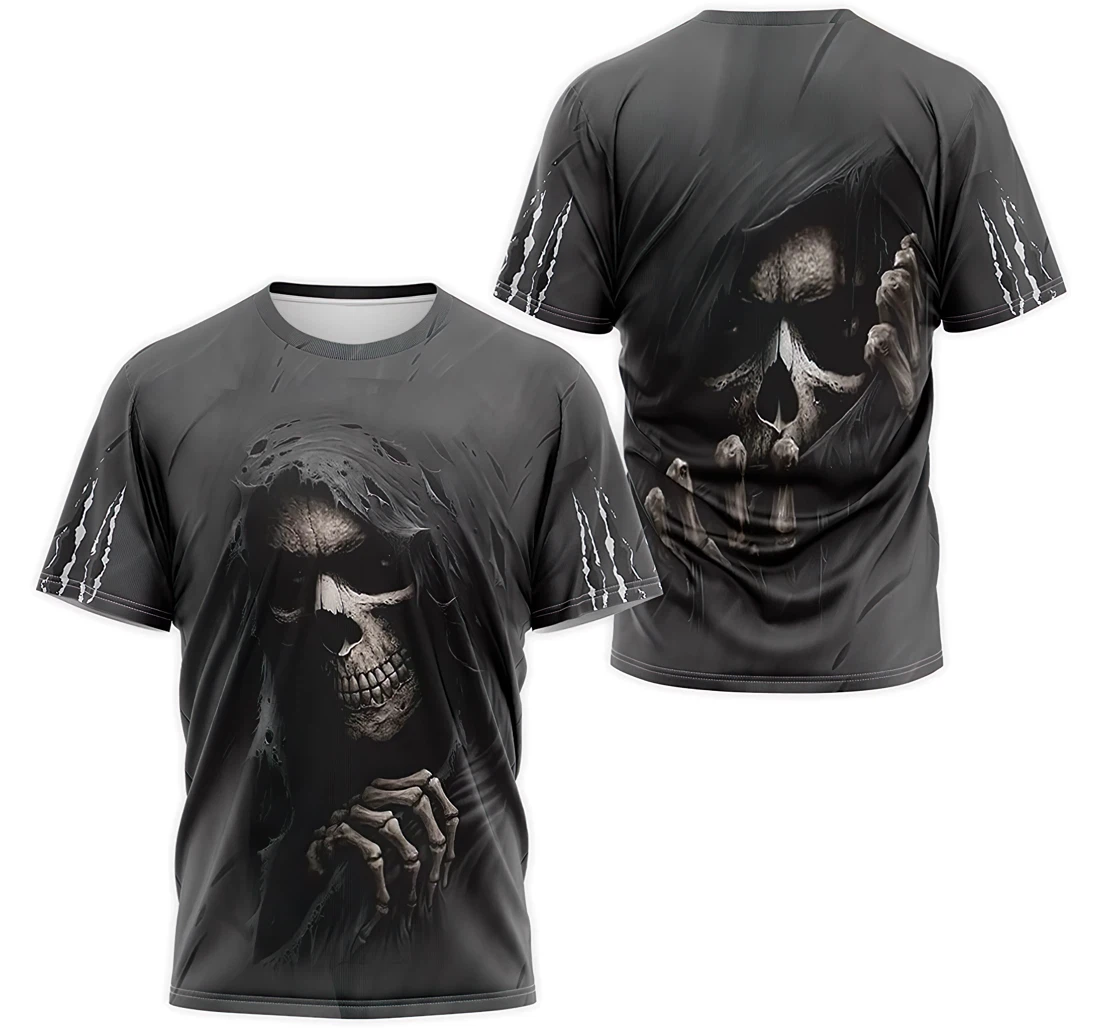 T-Shirt, Hoodie - Skull Death 3D Printed