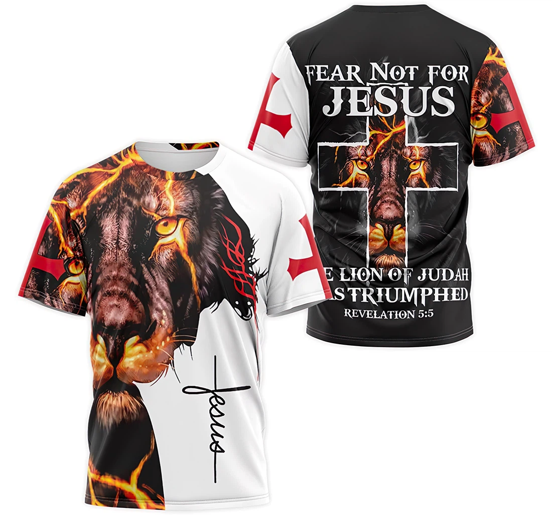 T-Shirt, Hoodie - Revelation Fear Not Jesus The Lion Of Judah Has Triumphed 3D Printed