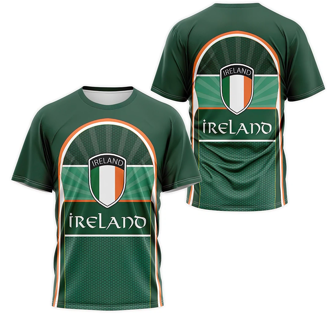 T-Shirt, Hoodie - Ireland Flag 3D Printed