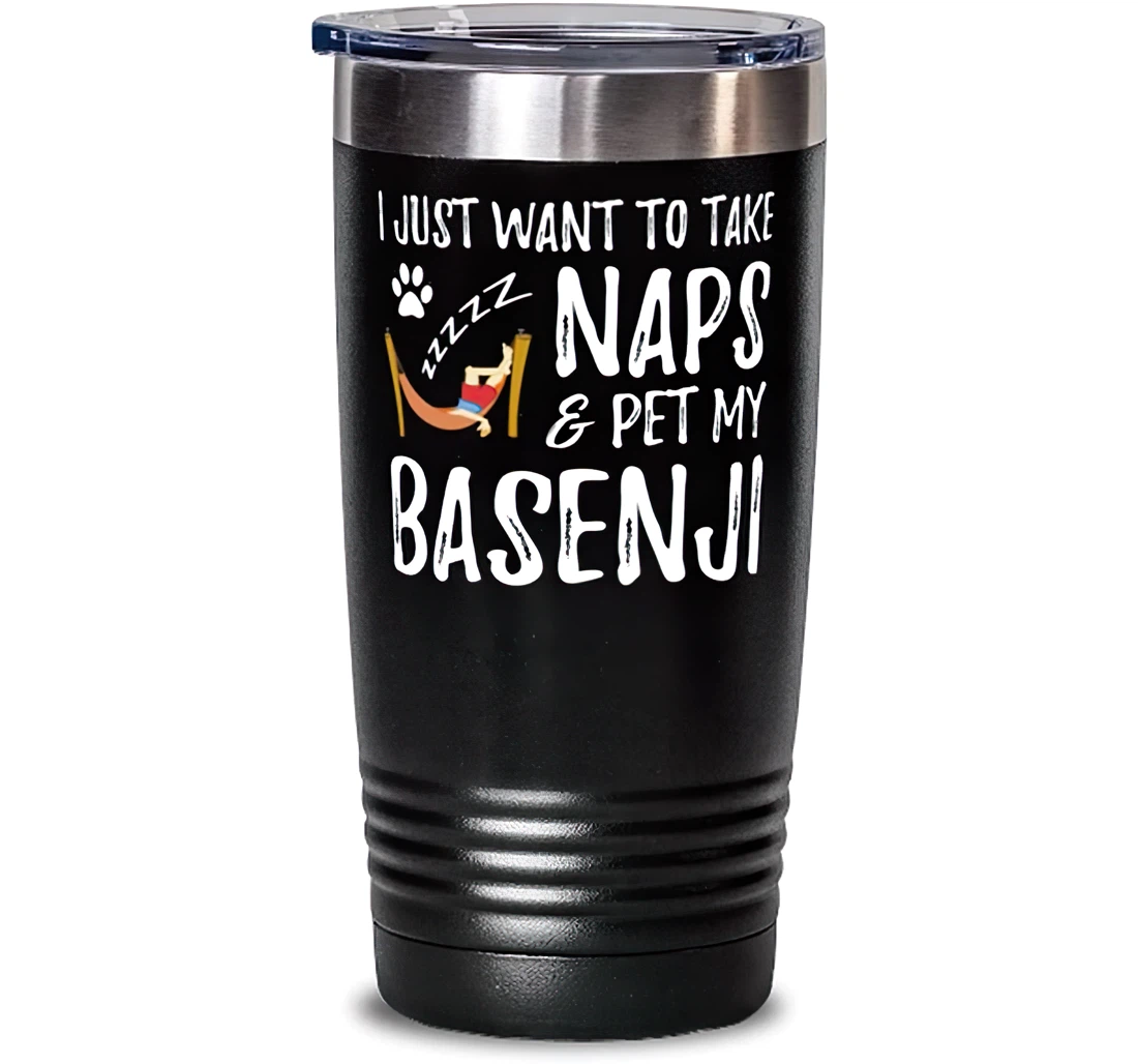 Basenji Mom Nap Stainless Mug Funny Dog Mom Idea Stanless Steel Tumbler 20oz