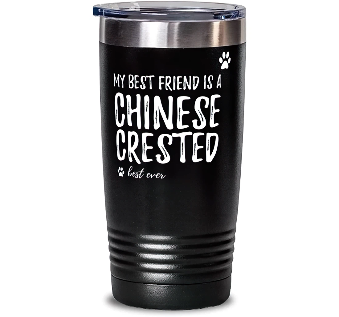 Chinese Crested Mom Dog Lover Friend Stainless Mug Dog Mom Idea Stanless Steel Tumbler 20oz