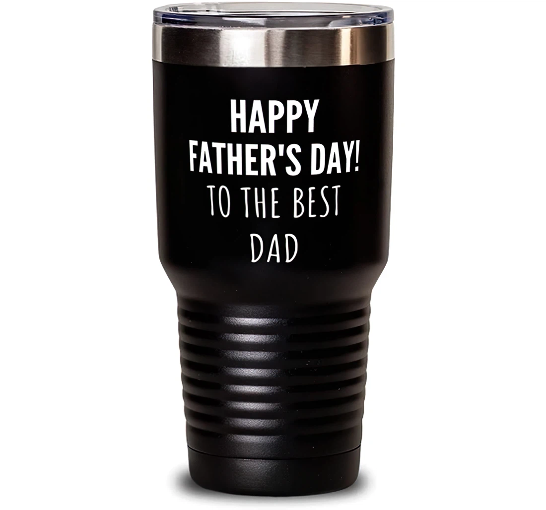 Nice Dad Happy Father's Day To The Best Dad Nice Father's Day Dad From Son Daughter Stanless Steel Tumbler 30oz