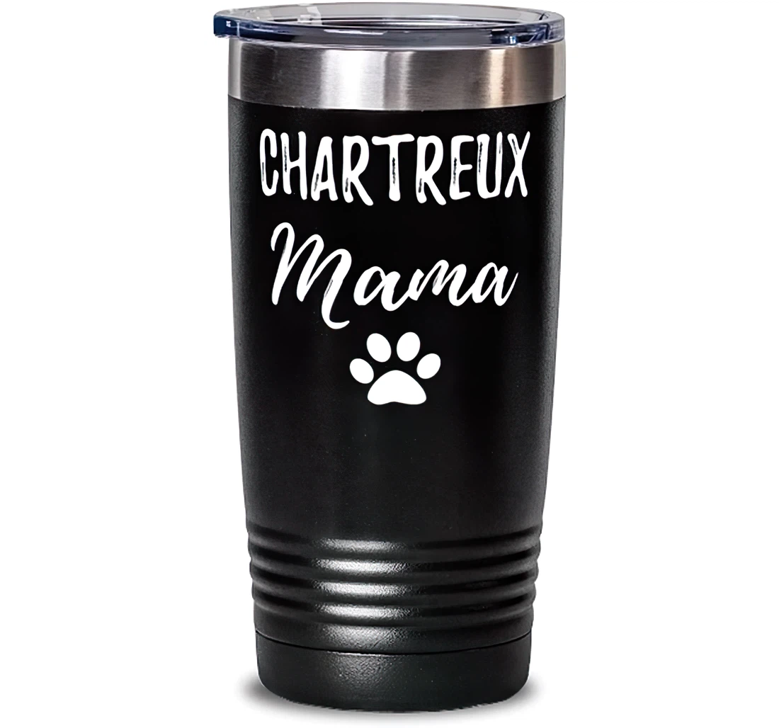 Chartreux Mama Stainless Mug Funny Cat Mom Idea Stanless Steel Tumbler 30oz