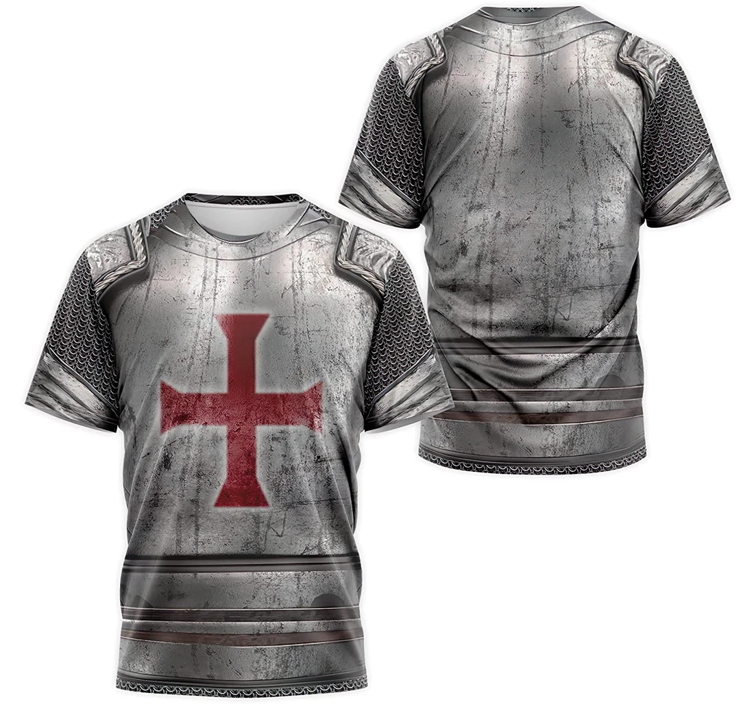 T-Shirt, Hoodie - Armor Knights Templar Costume 3D Printed