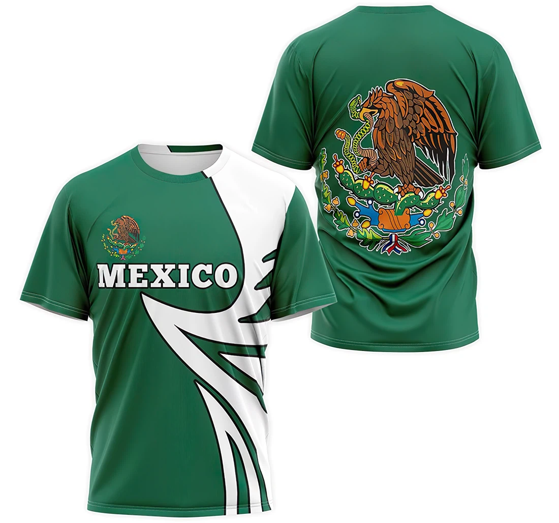 T-Shirt, Hoodie - Mexico Coat Of Arms 3D Printed