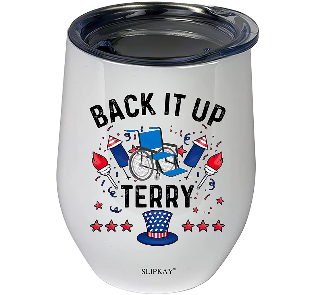 Back It Up Terry 4th Of July Fireworks 12oz Tumbler 12 oz