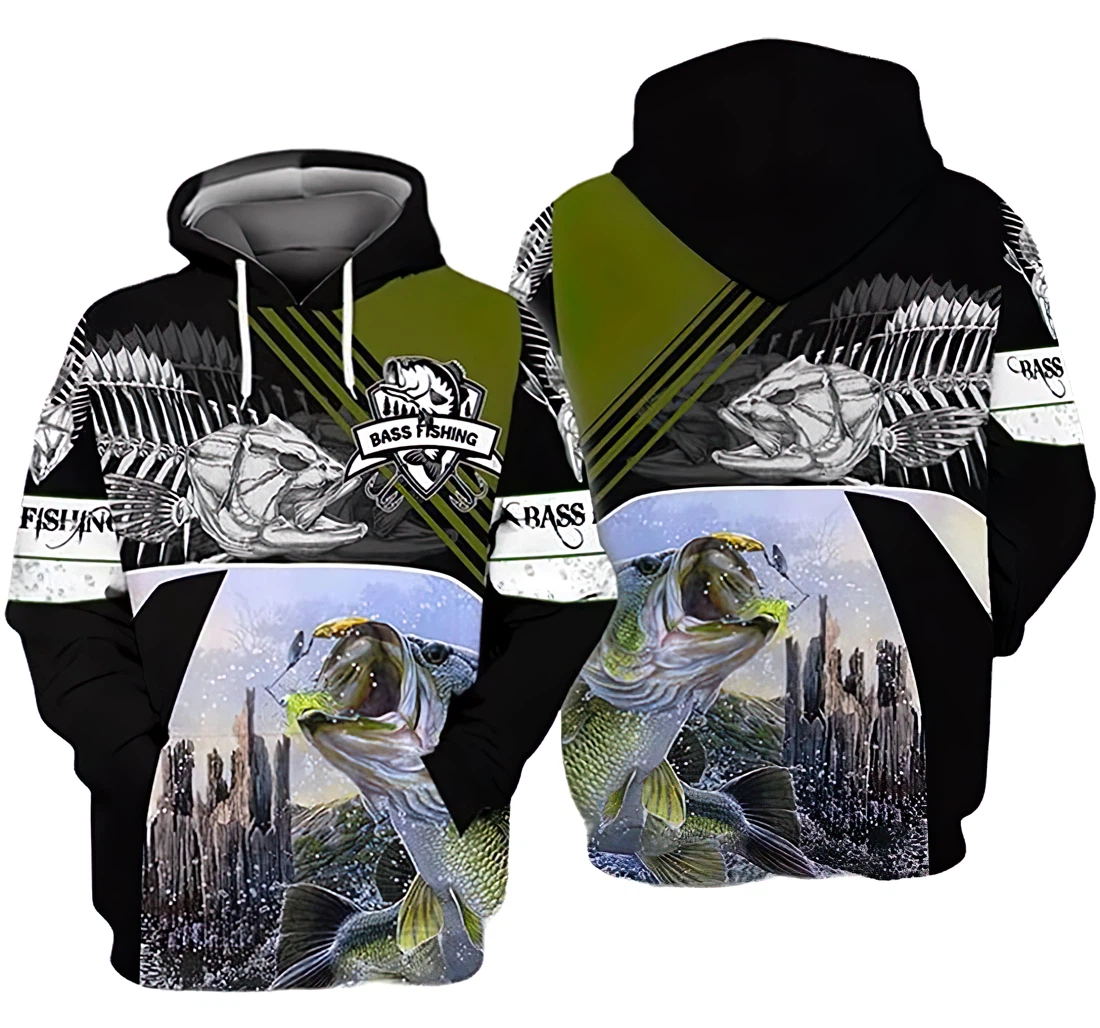 Bass Fishing Lover - 3D Printed Hoodie, Sweatshirt