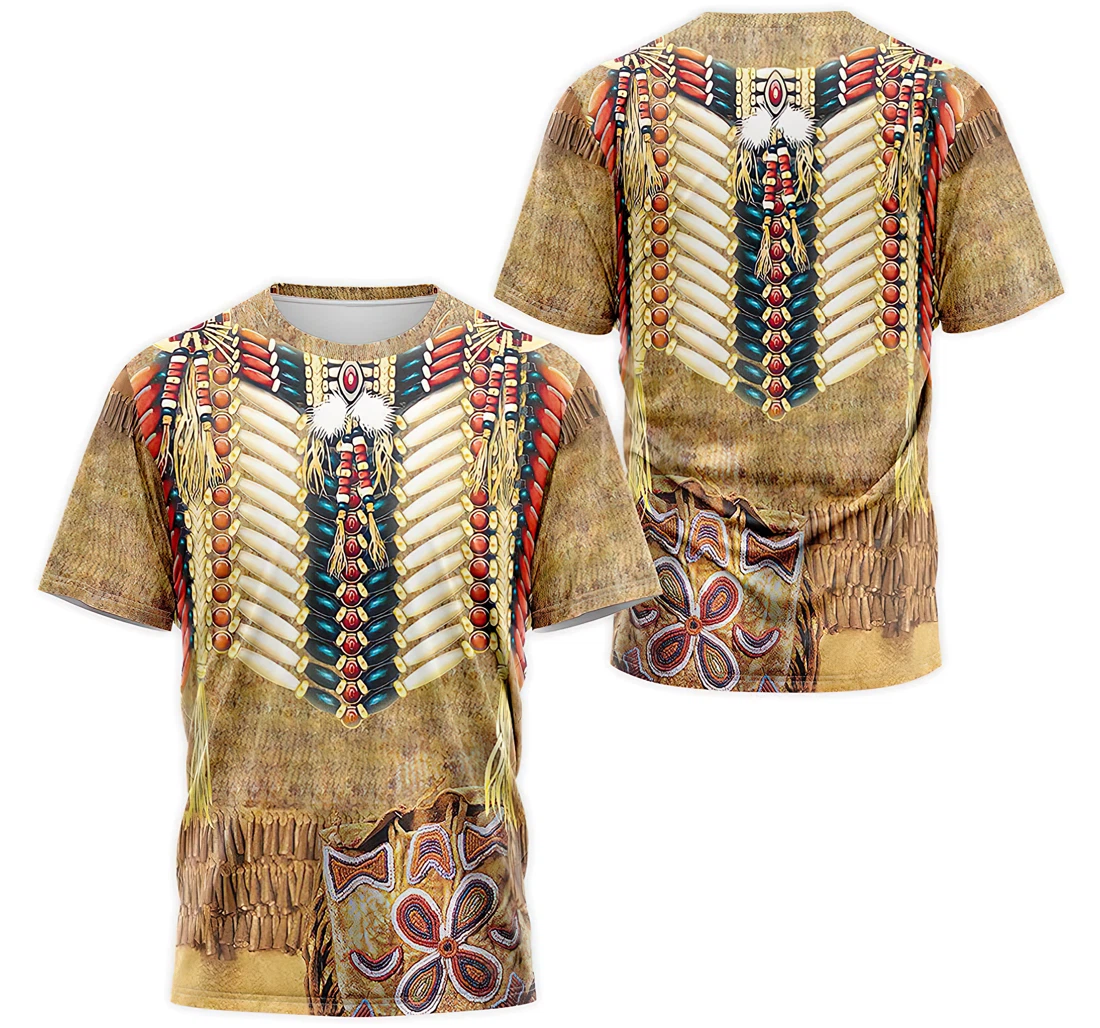 T-Shirt, Hoodie - Native American Indians Beaded Breastplate Pattern 3D Printed