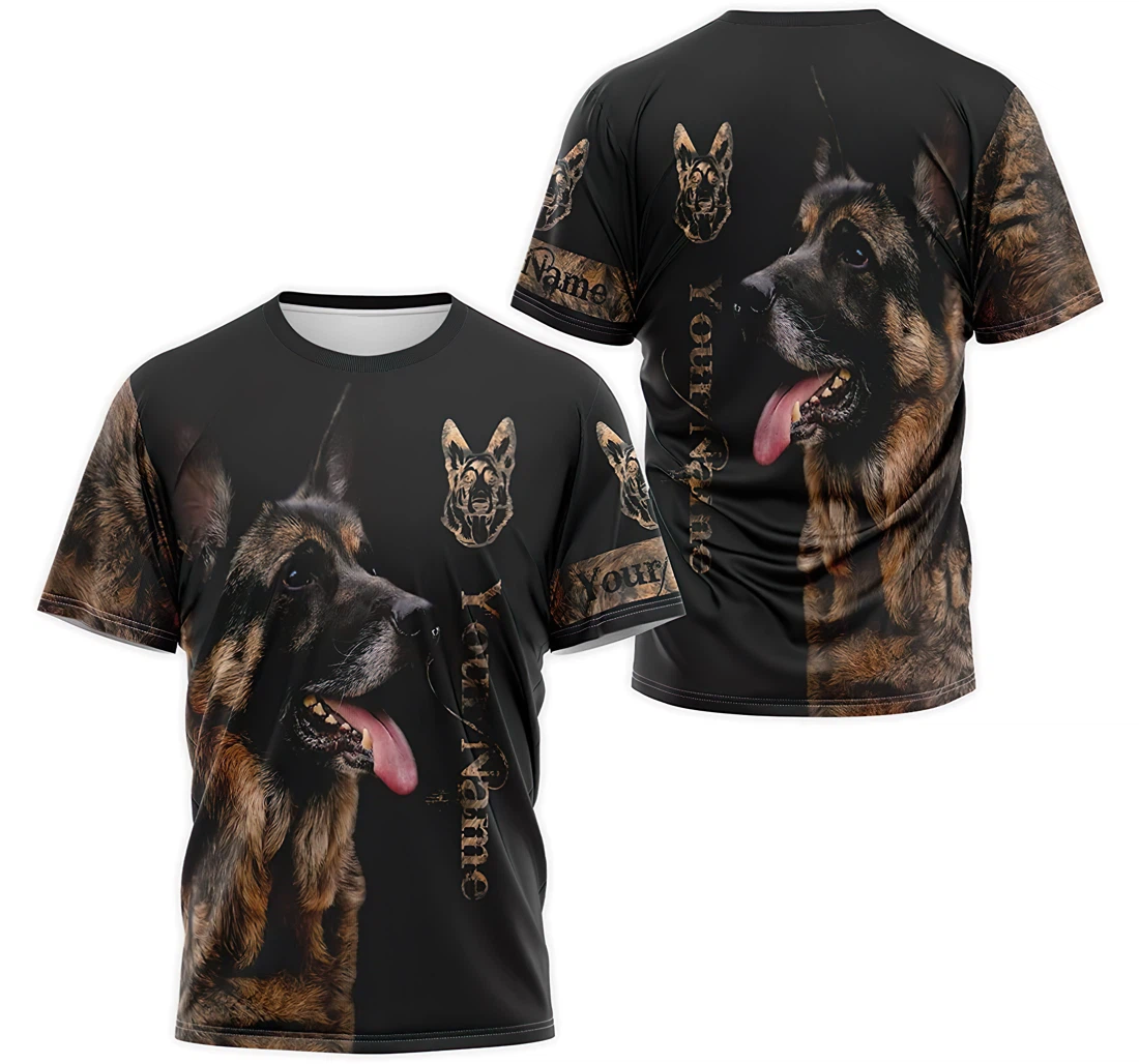 T-Shirt, Hoodie - Custom Name Personalized German Shepherd 3D Printed