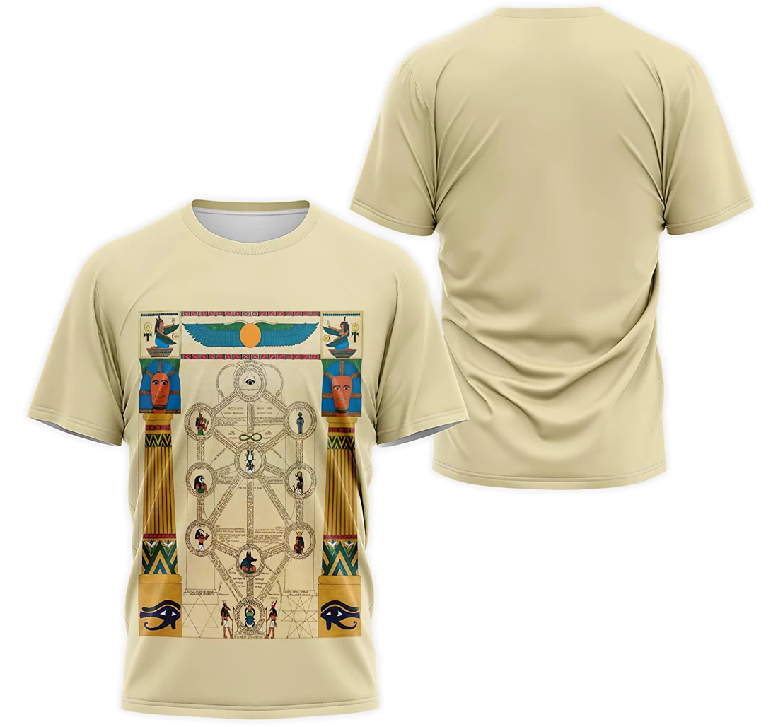 T-Shirt, Hoodie - Egyptian Correspondences On The Qabalah Tree Of Life 3D Printed