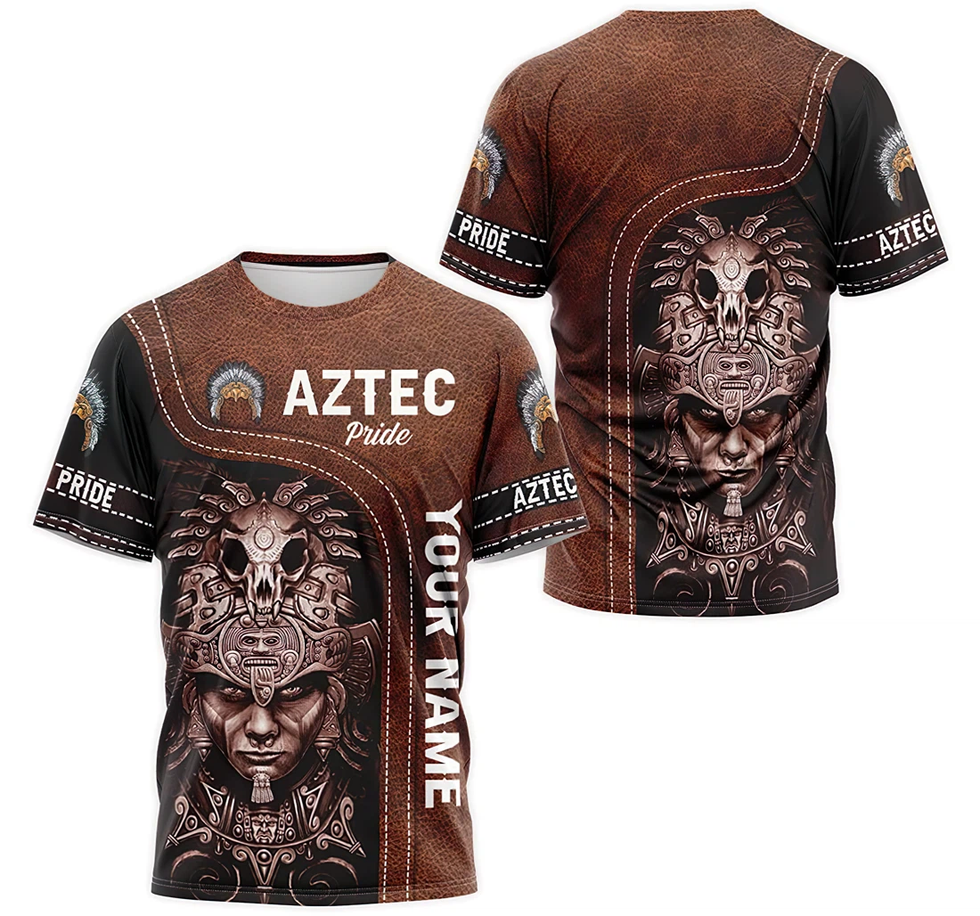 T-Shirt, Hoodie - Custom Name Aztec Pride Warrior Mexica Army 3D Printed