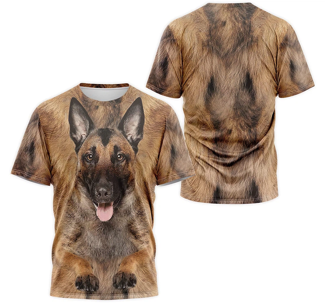 T-Shirt, Hoodie - Malinois Face Dog's Hair 3D Printed