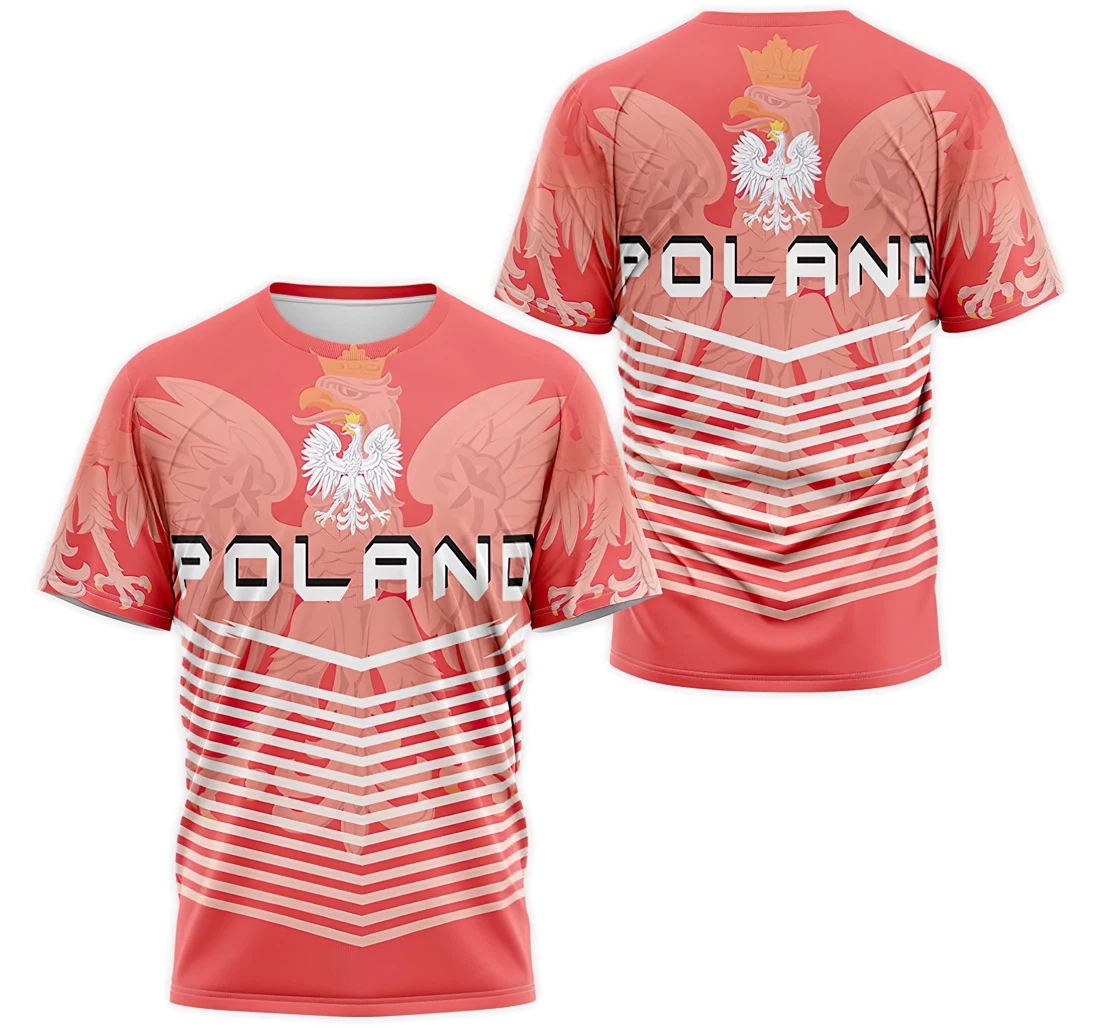 T-Shirt, Hoodie - Polish Coat Of Arms Poland Flag 3D Printed
