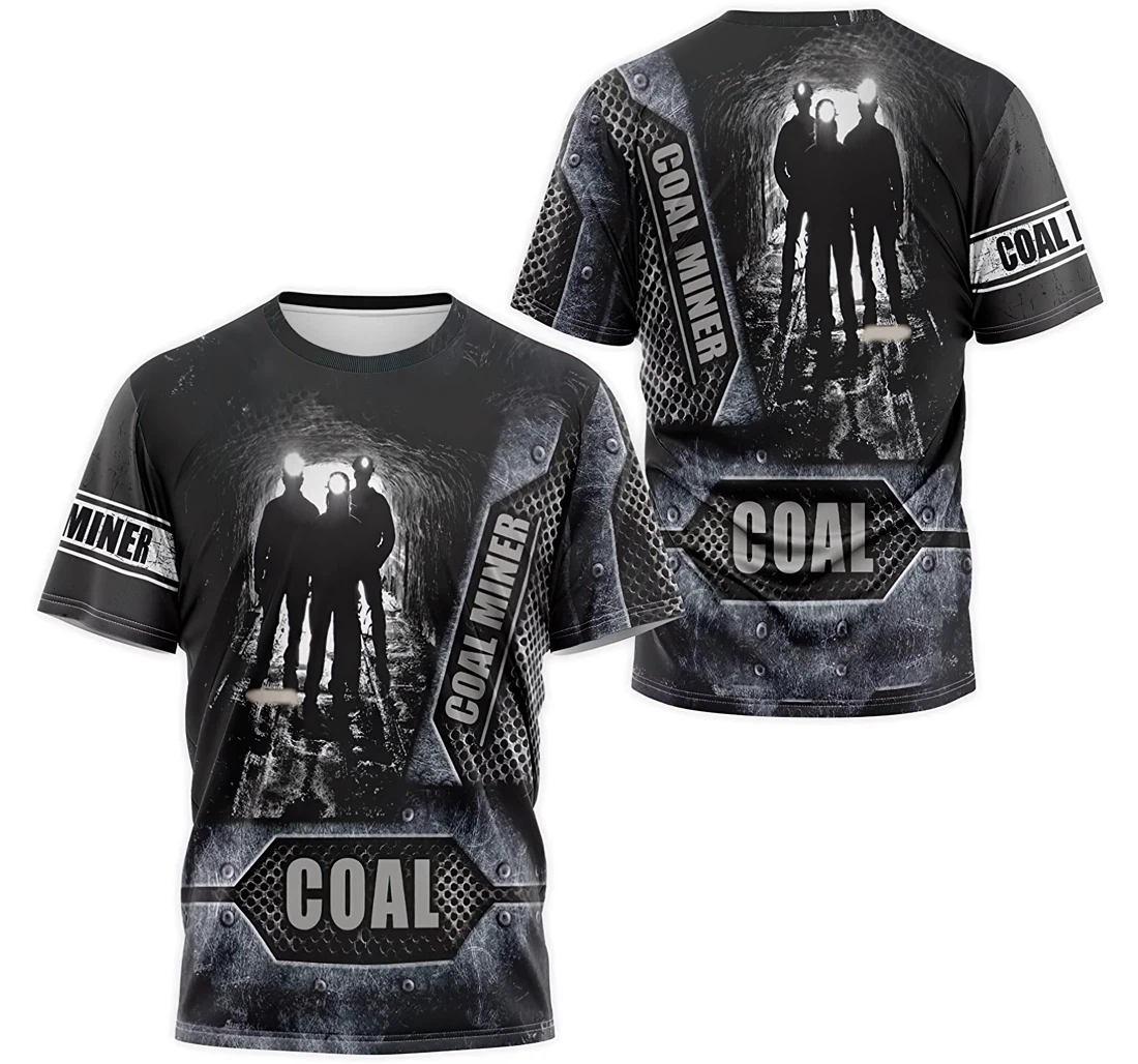 T-Shirt, Hoodie - Coal Miner 3D Printed