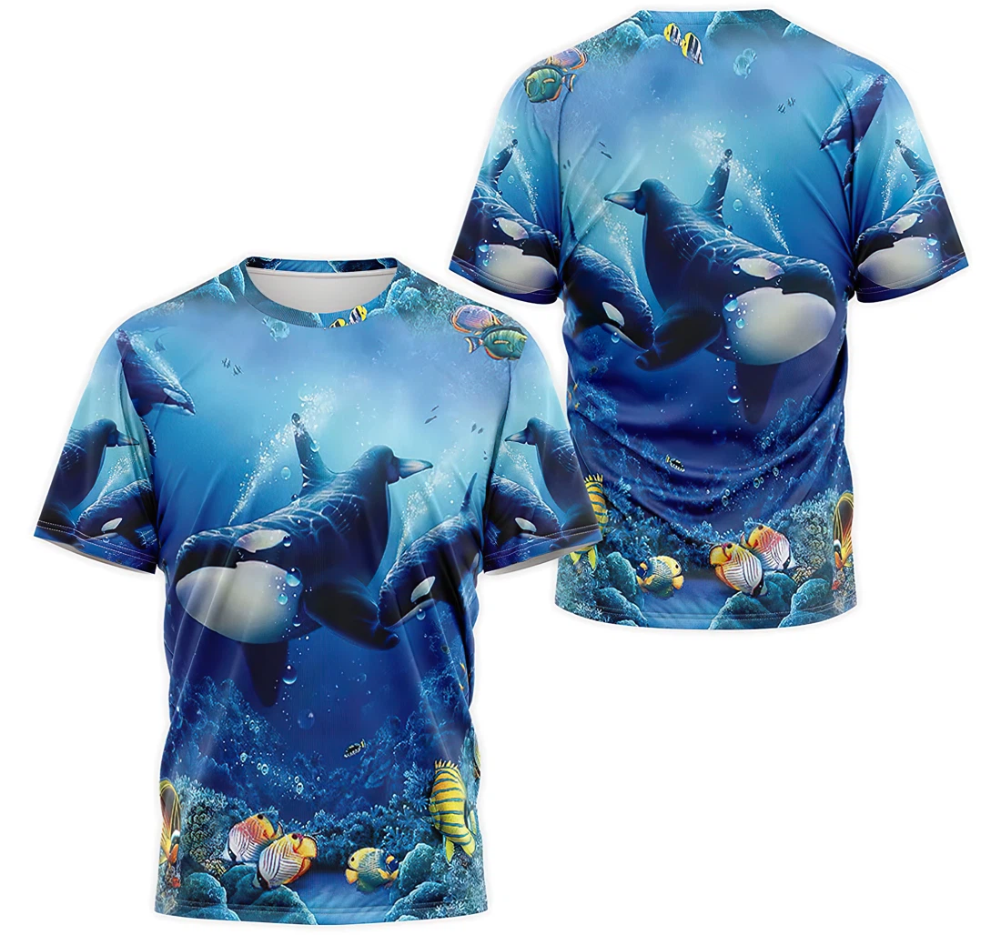 T-Shirt, Hoodie - Orcinus Orca Killer Whale Ocean 3D Printed