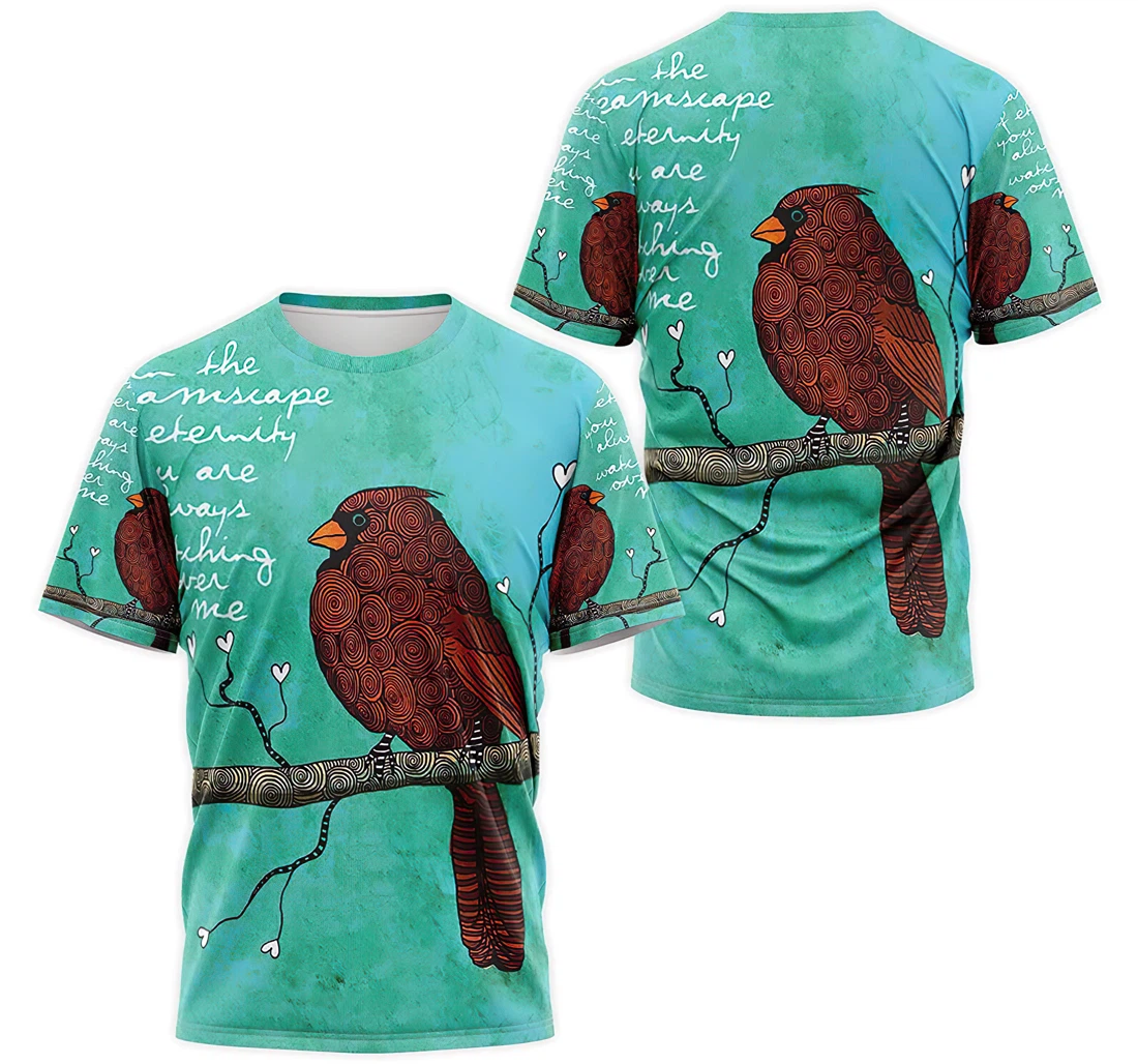 T-Shirt, Hoodie - Dreamscape Cardinal Bird 3D Printed