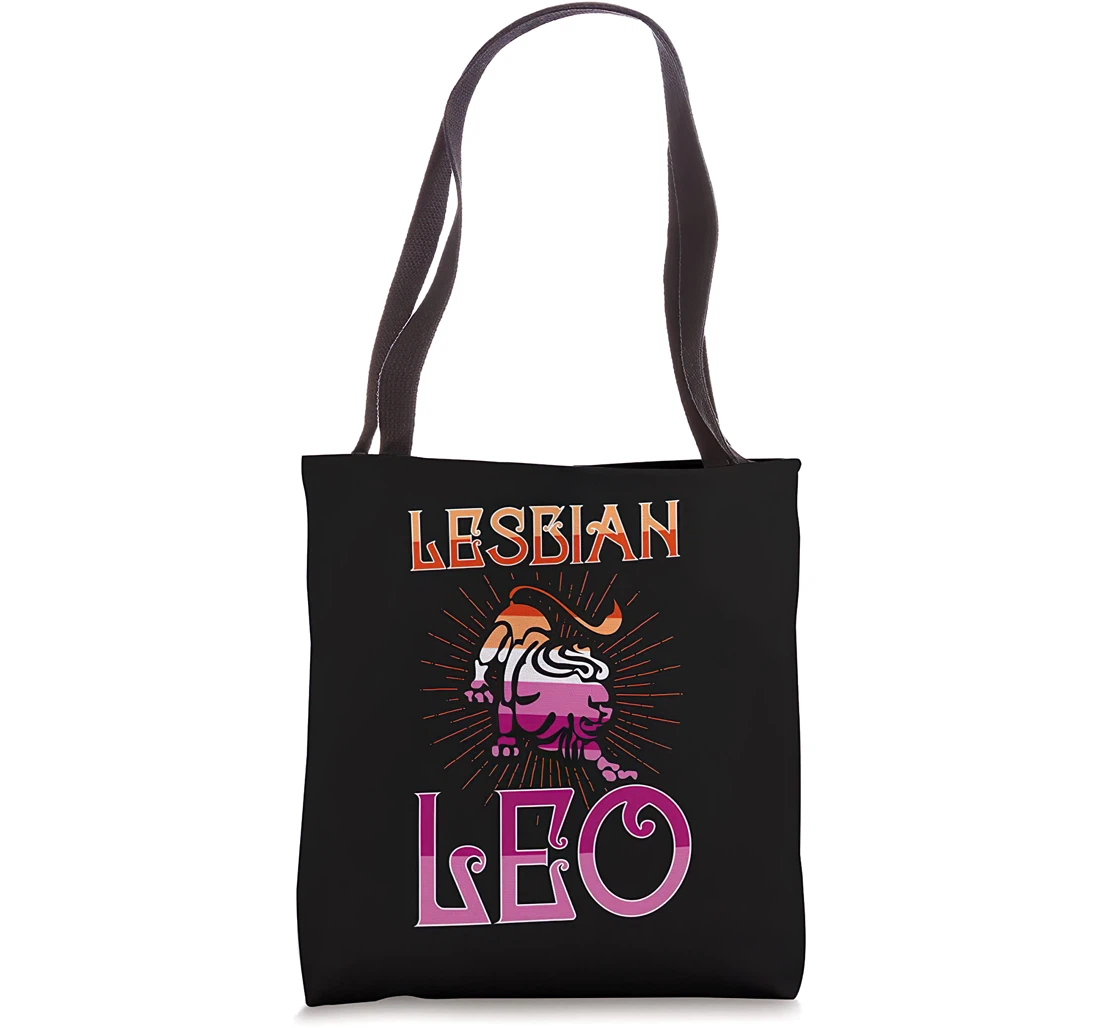 Lesbian Leo Zodiac Sign Birthday Horoscope Constellation Gay Tote Bag