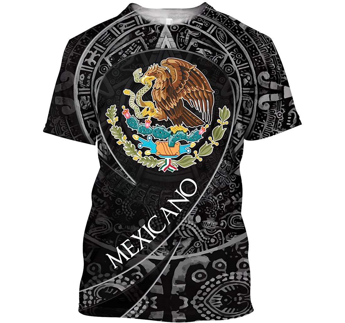 Aztec Eagle Mexico And Mexicano Shirts Gift Mexican - 3D Printed T-shirt