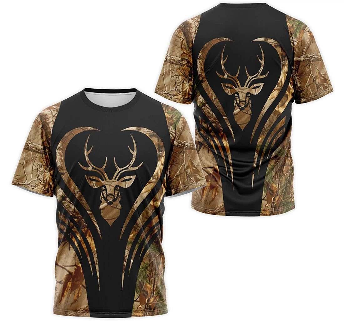 T-Shirt, Hoodie - Deer Hunting Brown Tree Camo 3D Printed