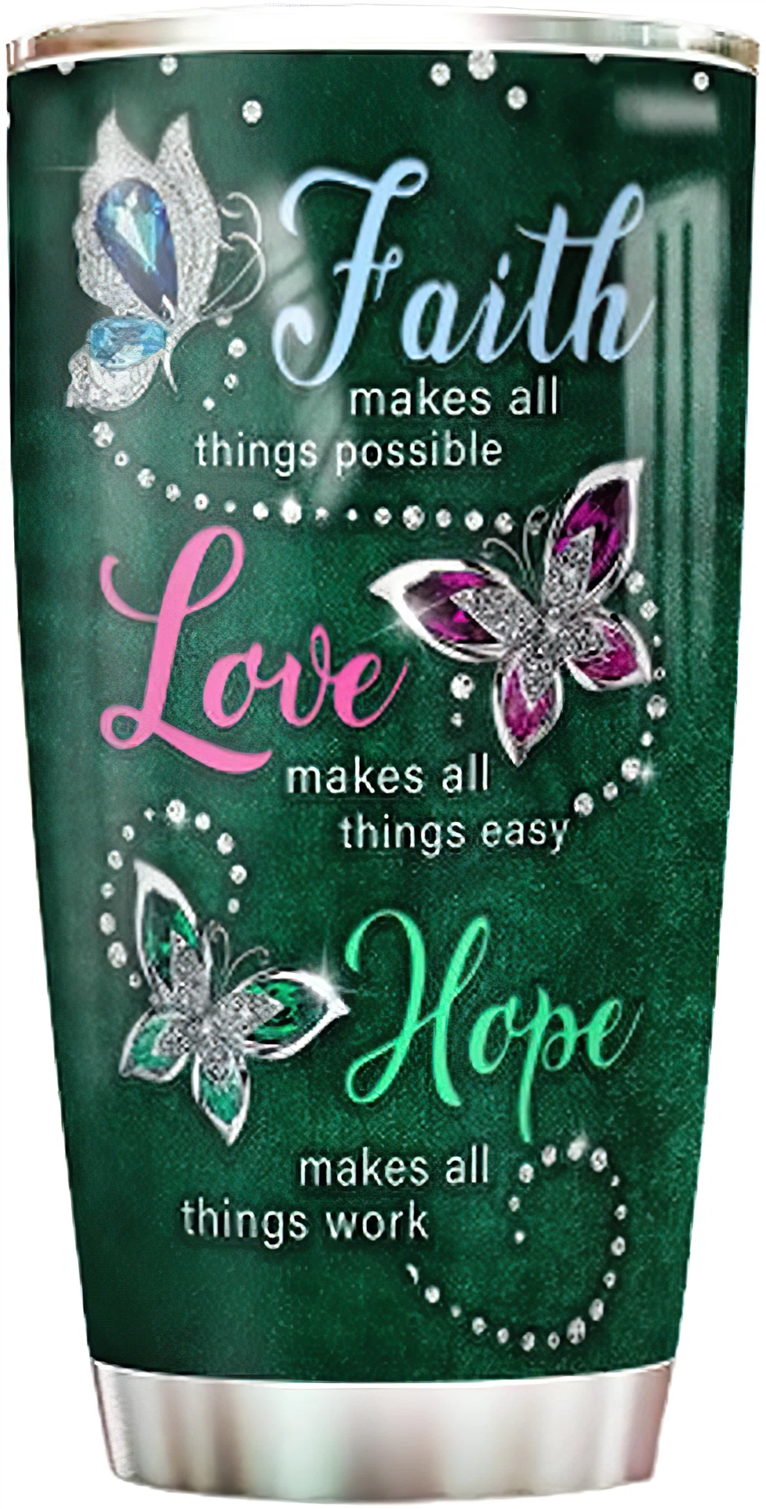 Personalized Tumblers - Butterfly Tumbler Cup  20oz, 30oz With Lid, Travel Coffee Mug