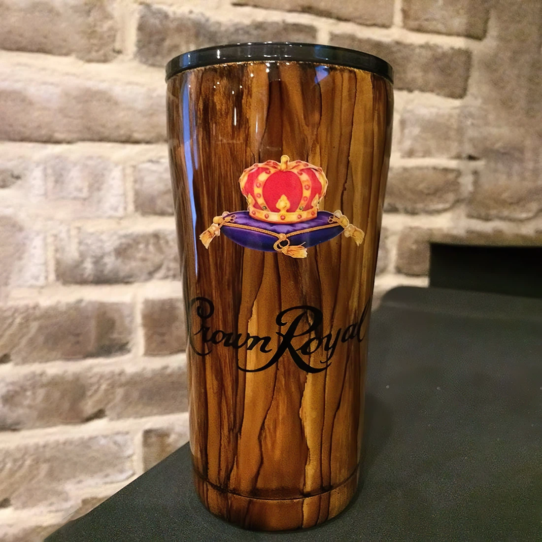 C.rown R.oyal Woodgrain Tumbler 20oz & 30oz Tumbler Cup Travel Mug