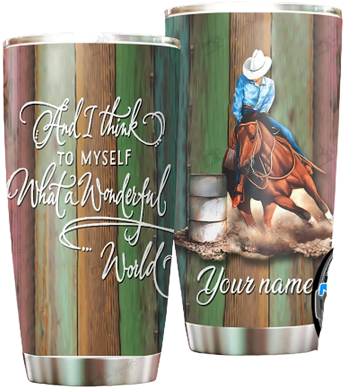 Personalized Tumblers - What A Wonderful World Tumbler Cup 20oz, 30oz With Lid Travel Coffee Mug