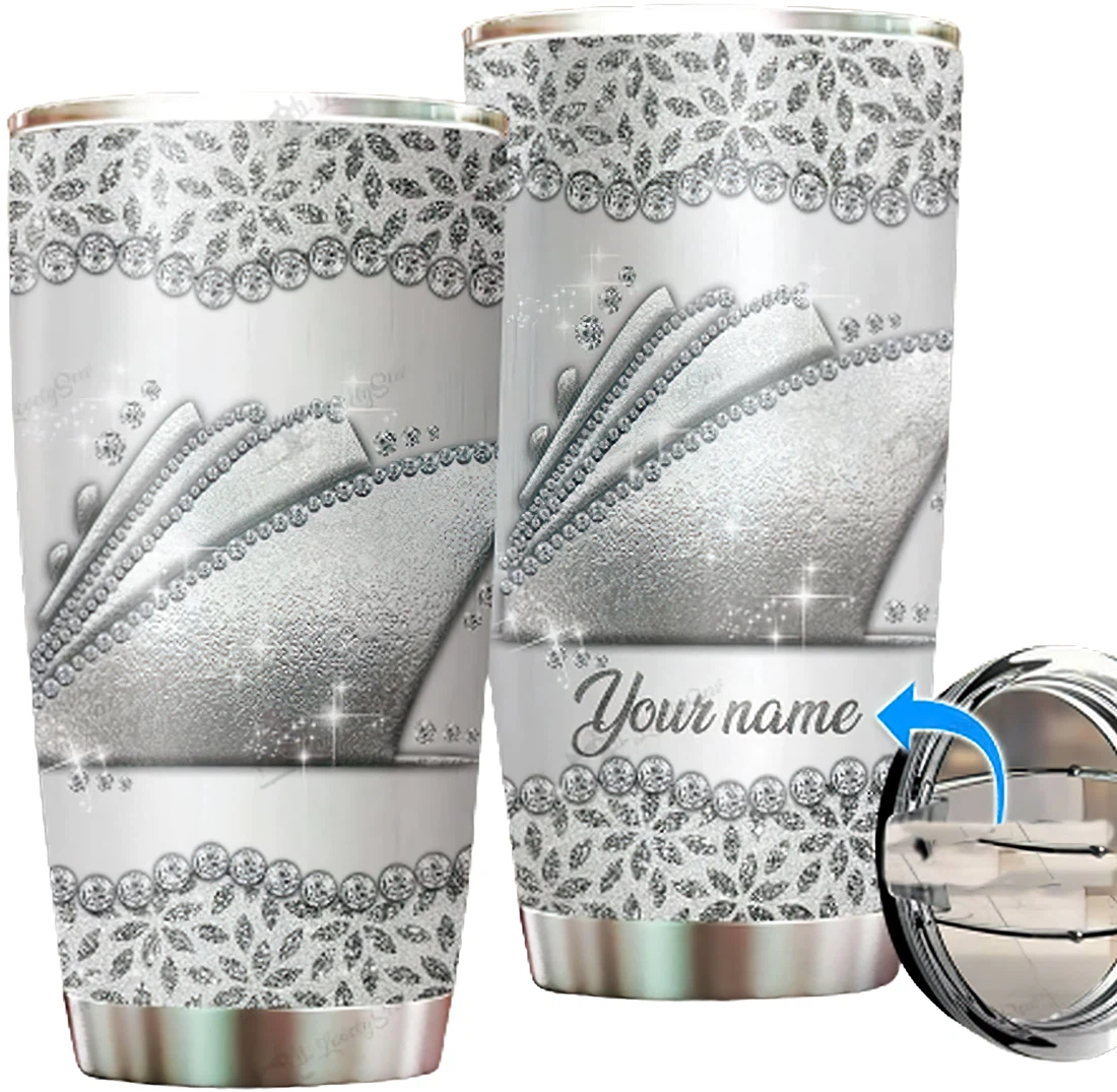 Personalized Tumblers - Cruise Stainless Steel Tumbler Cup  20oz, 30oz With Lid , Travel Coffee Mug