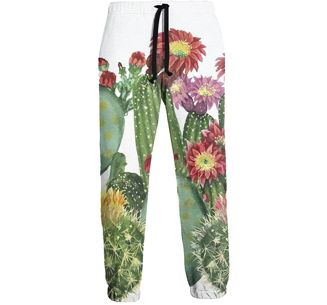 A Bunch Of Cactus Menwomen Sweatpants Funny Joggers Pants Sports Trousers With Drawstring Sweatpant