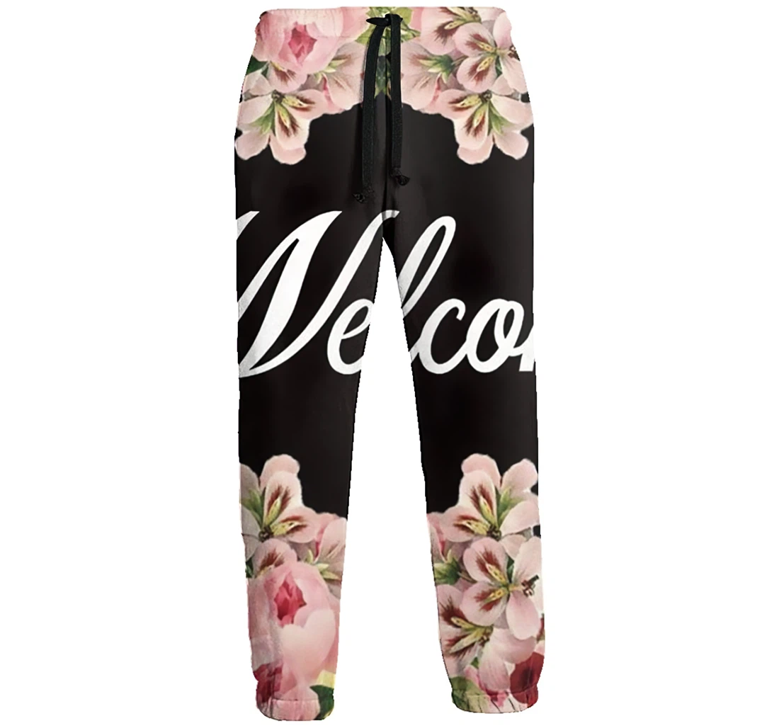 A Wreath Of Welcome Menwomen Sweatpants Funny Joggers Pants Sports Trousers With Drawstring Sweatpant