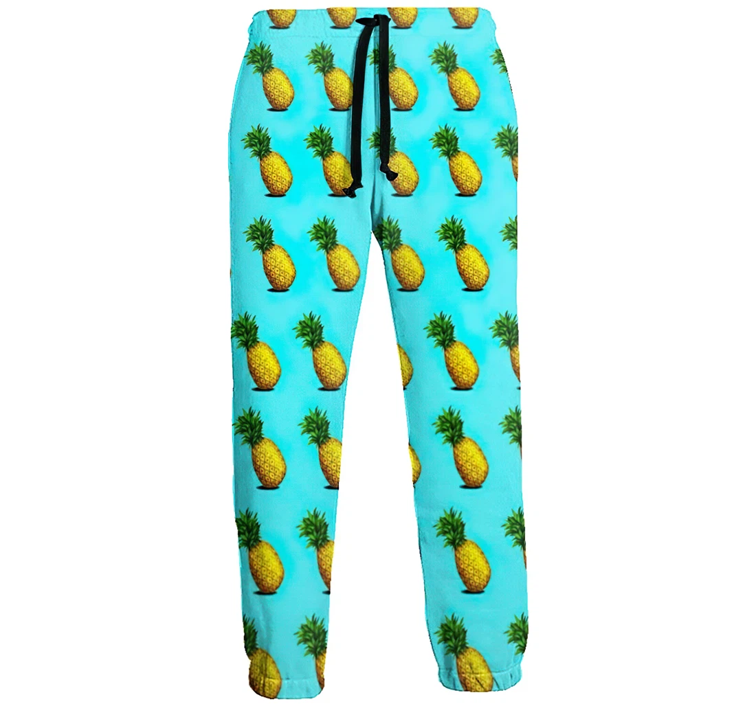 Pineapple E Casual Hip Hop Trousers Length Jogger Pants Baggy Drawstring Sweatpants With Pockets Sweatpant