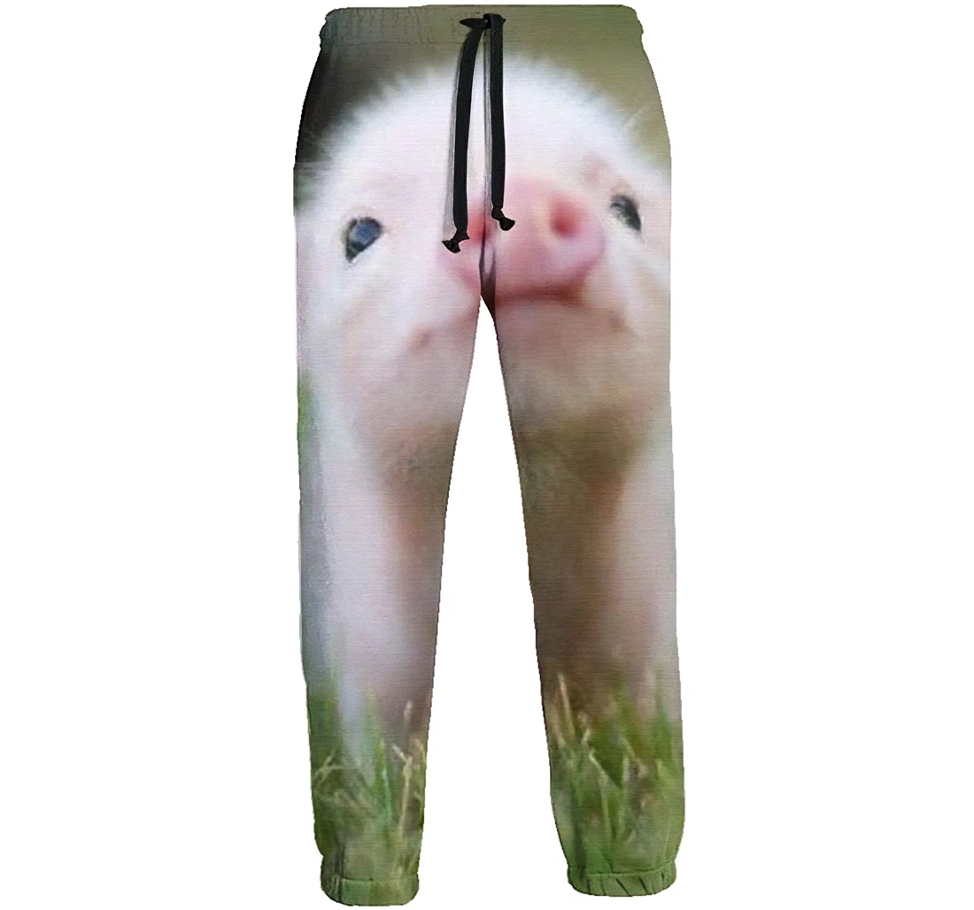 Pig Baby Men's Swedish Flag Casual Hip Hop Trousers Length Jogger Pants Baggy Drawstring Sweatpants With Pockets Sweatpant