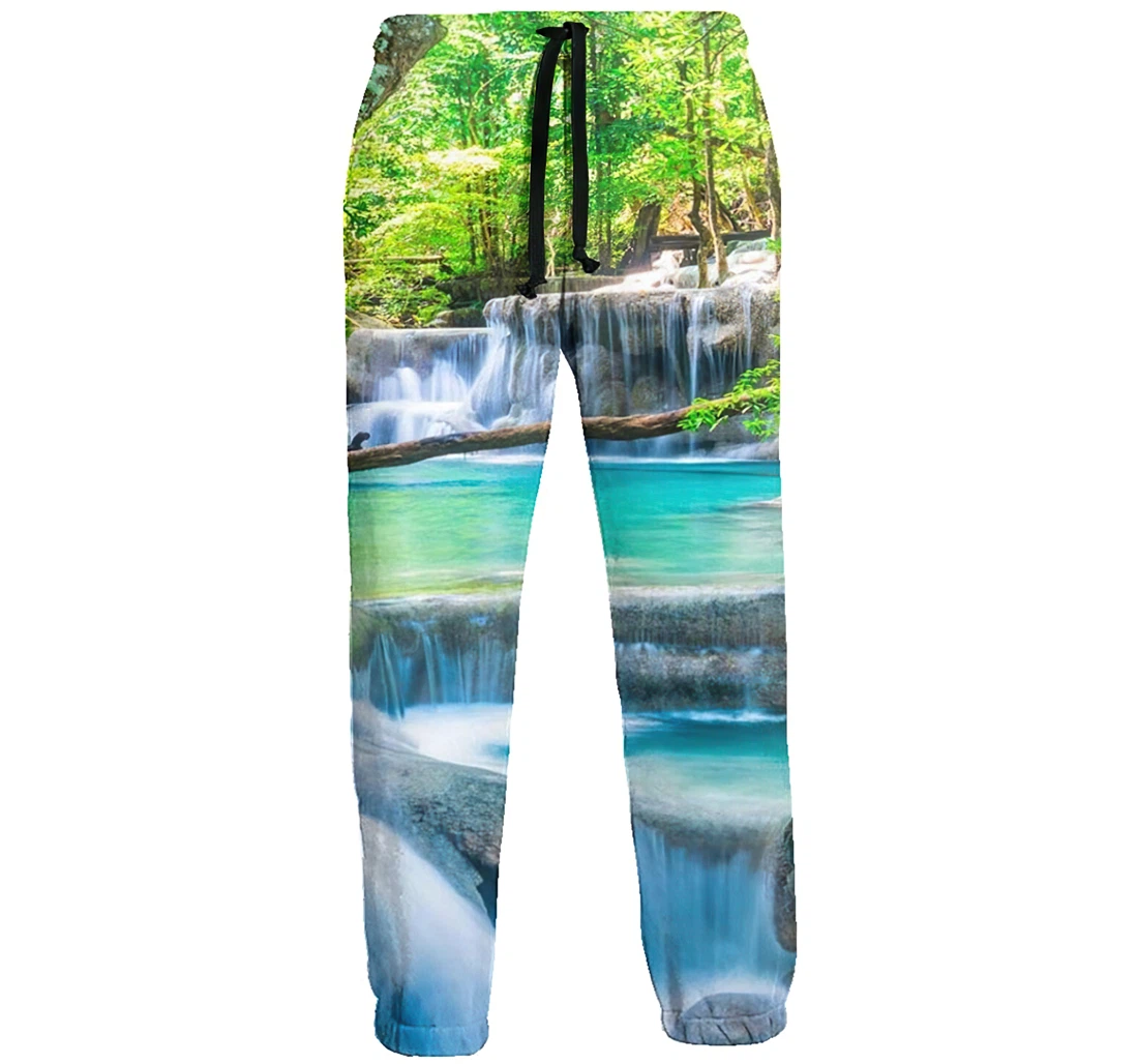 Landscapes Casual Hip Hop Trousers Length Jogger Pants Baggy Drawstring Sweatpants With Pockets Sweatpant