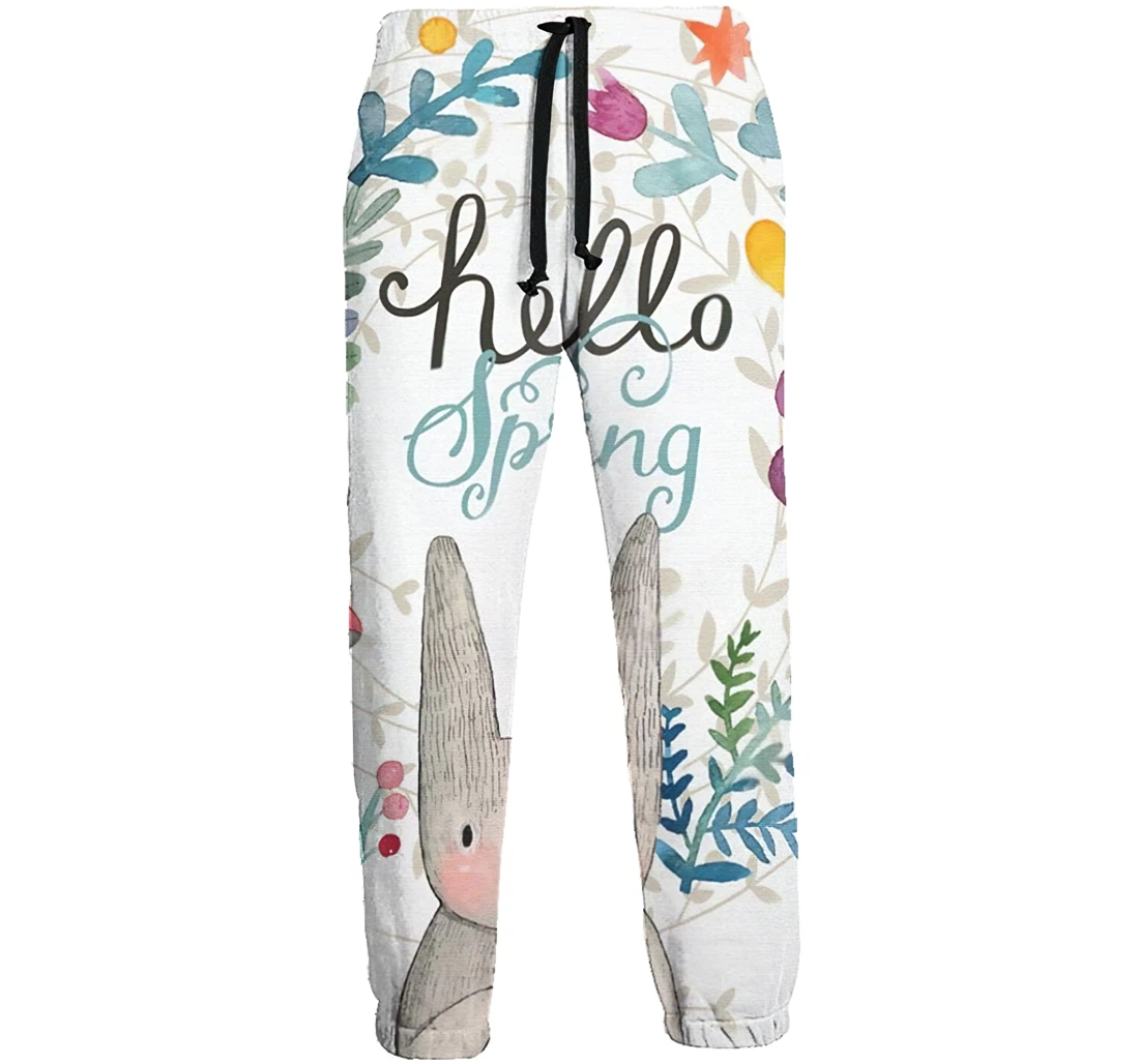 Hello Spring Rabbit Jogger Pants 3d Sweat Pants Hip Hop Garment Unisex Spring Sweatpants Sweatpant