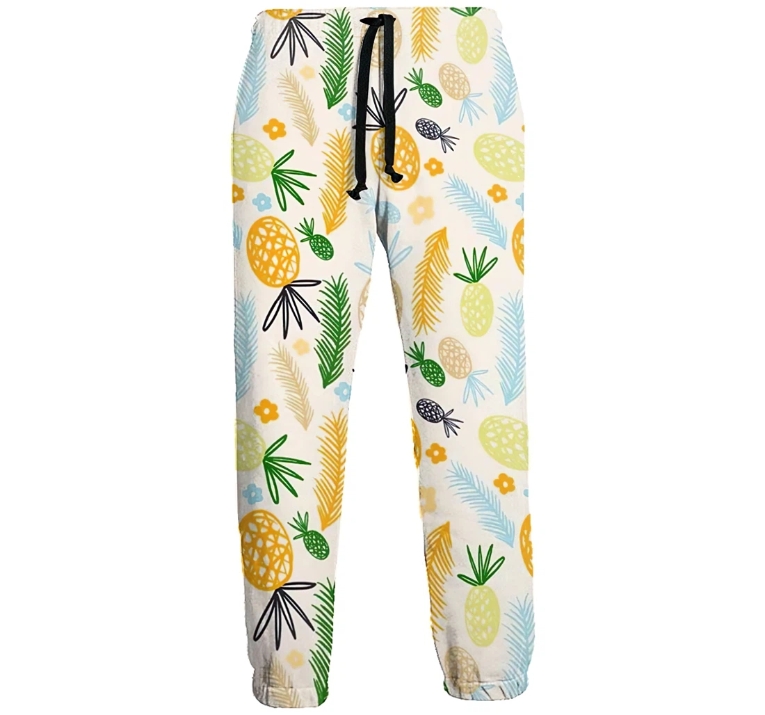 Pineapple Unisex 3d Graphic Jogger Pants Lightweight Comfortable Baggy Sweatpants With Drawstring Pockets Sweatpant