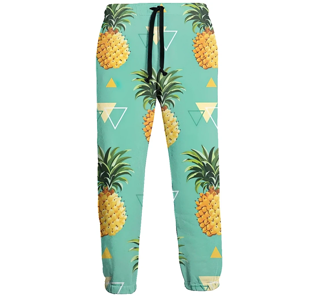 Yellow Pineapple Unisex 3d Graphic Jogger Pants Lightweight Comfortable Baggy Sweatpants With Drawstring Pockets Sweatpant