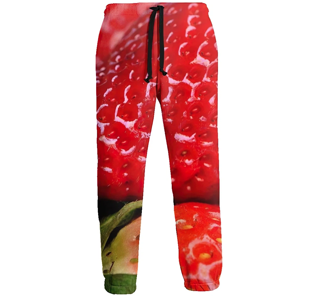 Attractive Strawberry Casual Hip Hop Trousers Length Jogger Pants Baggy Drawstring Sweatpants With Pockets Sweatpant