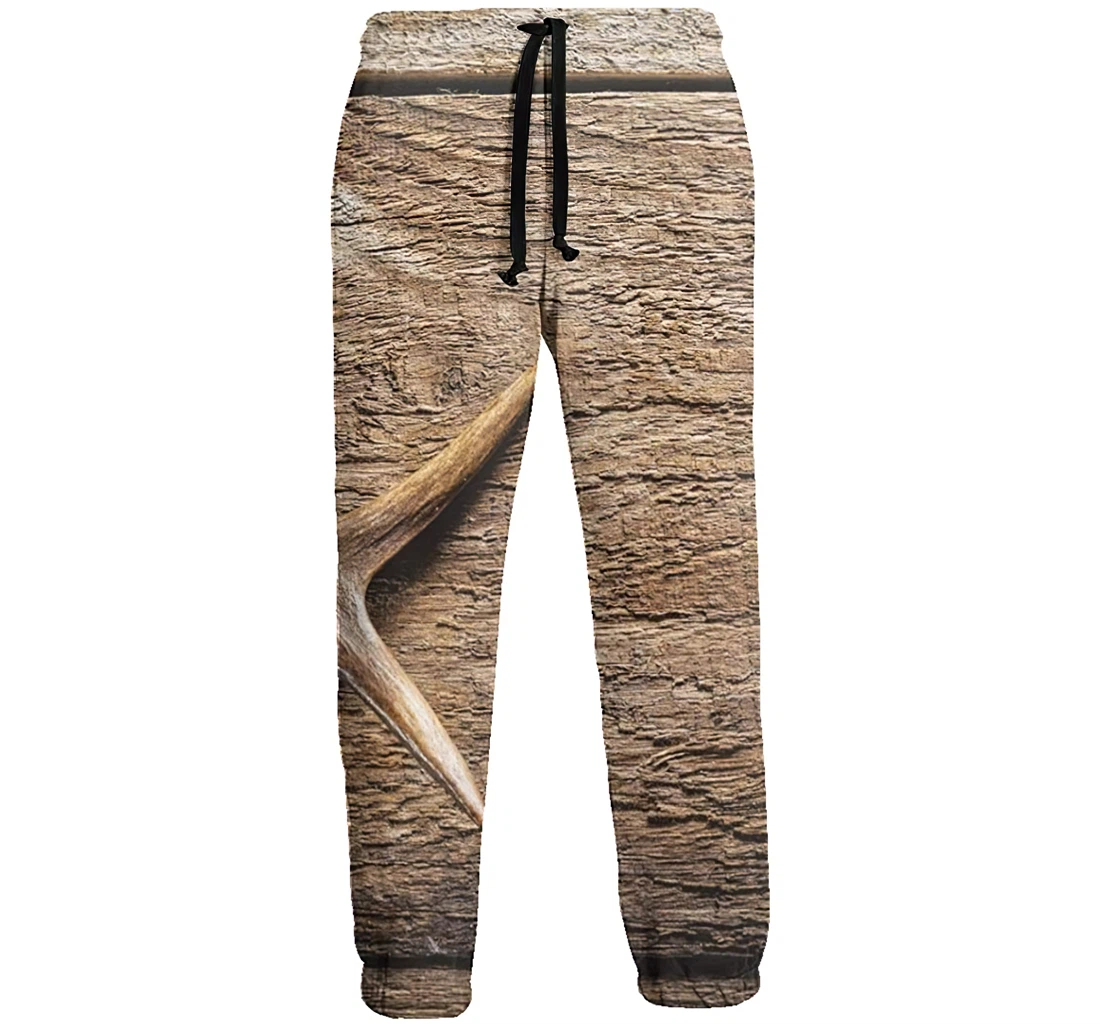 Antler Casual Hip Hop Trousers Length Jogger Pants Baggy Drawstring Sweatpants With Pockets Sweatpant