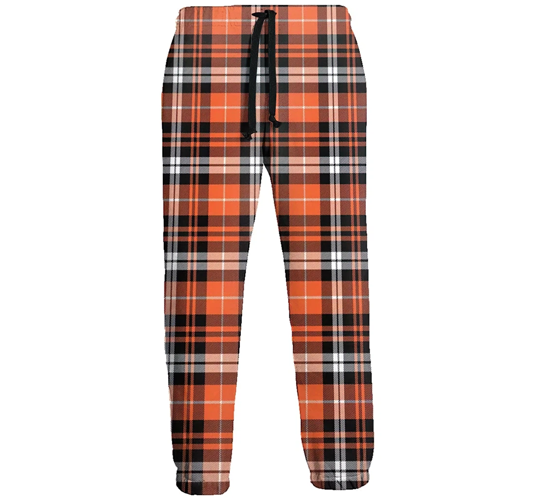 Pumpkin Fall Plaid Orange Jogger Pants 3d Sweat Pants Hip Hop Garment Unisex Spring Sweatpants Sweatpant