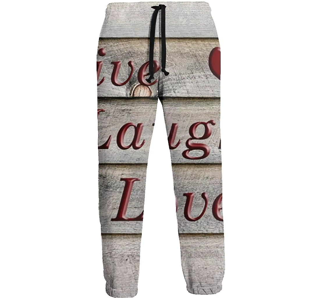 Live Laugh Love 2 Jogger Pants 3d Sweat Pants Hip Hop Garment Unisex Spring Sweatpants Sweatpant
