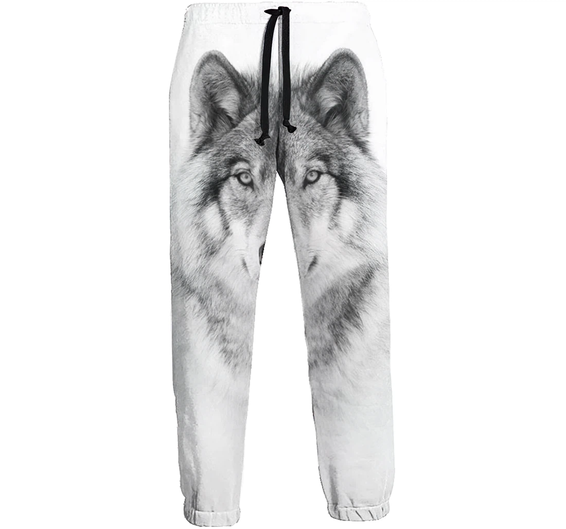 Monotone Timber Wolf Menwomen Sweatpants Funny Joggers Pants Sports Trousers With Drawstring Sweatpant