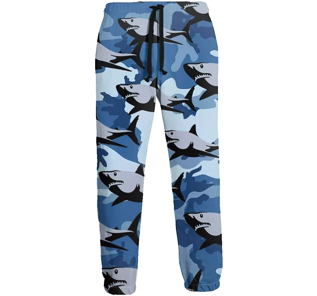 Ocean Animal Shark Menwomen Sweatpants Funny Joggers Pants Sports Trousers With Drawstring Sweatpant